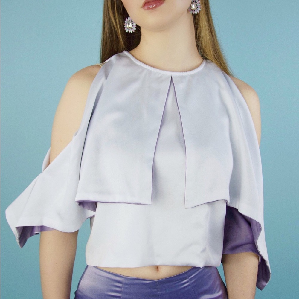 Marchella Purple and White Top